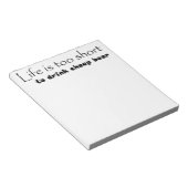 ビールおもしろい引用文ノートパッユニークドギフトアイディア ノートパッド (アングル)