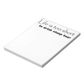 ビールおもしろい引用文ノートパッユニークドギフトアイディア ノートパッド (回転)