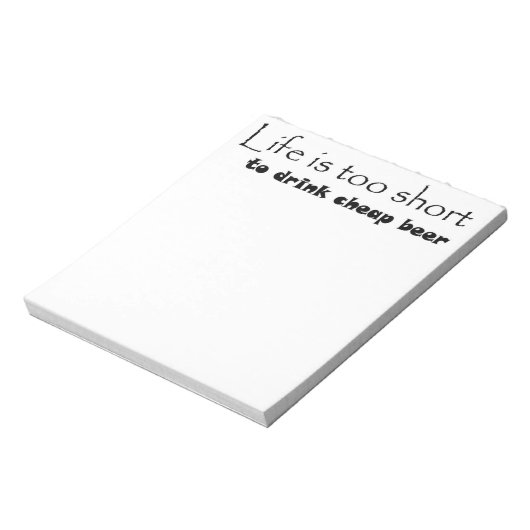 ビールおもしろい引用文ノートパッユニークドギフトアイディア ノートパッド (回転)