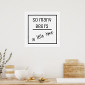 ビールおもしろい引用文有名ことわざ ポスター (キッチン)