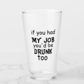 ビールおもしろい引用文 タンブラーグラス (正面)