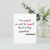 ビールおもしろい引用文 ポストカード (スタンド正面)