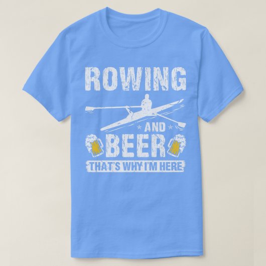 ビールおもしろい漕ぎ Tシャツ (デザイン正面)