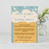 ビールおもしろい誕生日招待状- Brew Bashパーティー 招待状 (スタンド正面)