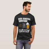 ビールおもしろい除去サービスTシャツ Tシャツ (正面フル)