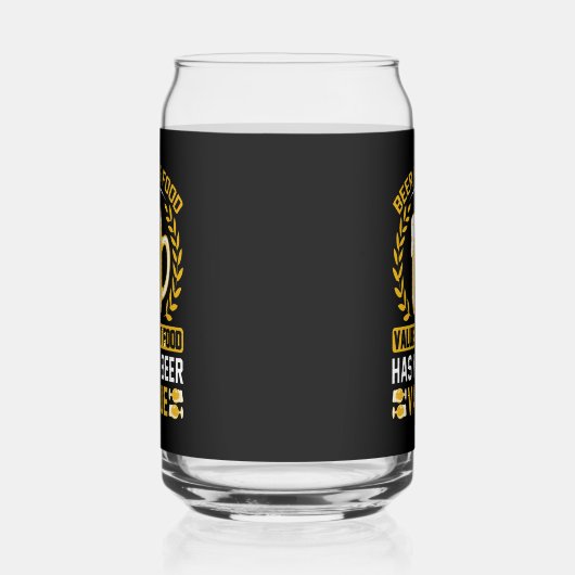 ビールおもしろい食品価値ワードアート ガラス缶 (左)