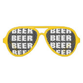 ビールおもしろい飲みチームのパーティー |サングラス アビエーターサングラス (正面)