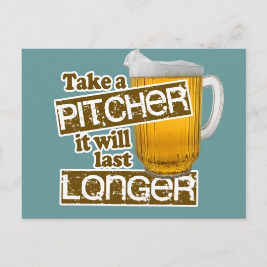 ビールおもしろい飲みパロディ ポストカード (正面)