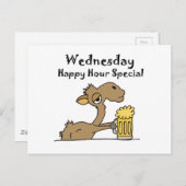 ビールおもしろい飲みラクダ ポストカード (正面/裏面)