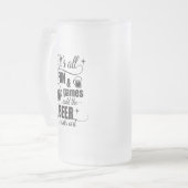 ビールおもしろい飲み言葉アート フロストグラスビールジョッキ (正面左)