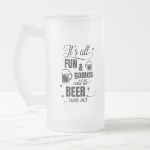 ビールおもしろい飲み言葉アート フロストグラスビールジョッキ