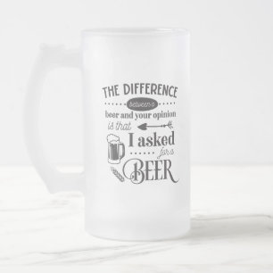 ビールおもしろい飲み言葉アート フロストグラスビールジョッキ