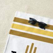 ビールおもしろい飲み ビーチタオル (インサイチュ)