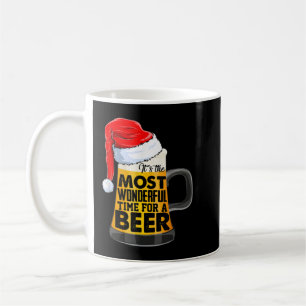 ビールおもしろい飲むクリスマスサンタクリスマス コーヒーマグカップ