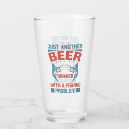 ビールおもしろい魚釣りワードアート タンブラーグラス