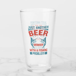 ビールおもしろい魚釣りワードアート タンブラーグラス