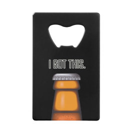 ビールおもしろいI得このカードボトルオープナー クレジットカード栓抜き