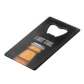 ビールおもしろいI得このカードボトルオープナー クレジットカード栓抜き (正面アングル)