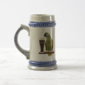ビールおよびオウム ビールジョッキ (左)