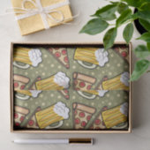 ビールおよびピザグラフィック 薄葉紙 (ギフト)