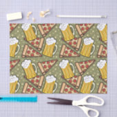 ビールおよびピザグラフィック 薄葉紙 (クラフト)