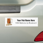 ビールおよびピーナツ バンパーステッカー (車上)