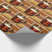 ビールおよび泡 ラッピングペーパー (角)