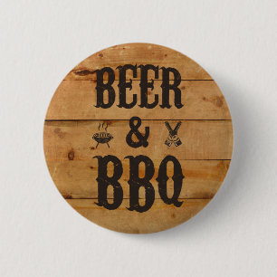 ビールおよびBBQ 缶バッジ