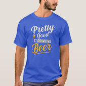 ビールかわいらしTシャツの飲み方が得意 – おもしろい Beer Tシャツ (正面)