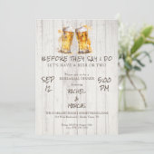 ビールか２杯飲んでから、結婚式の予行演習の食事会だ 招待状 (スタンド正面)