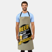 ビールがあなたをスリムにする エプロン (着用した状態)