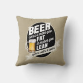 ビールがあなたをスリムにする クッション (裏面)