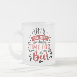 ビールが一番すてきな時期だ フロストグラスマグカップ