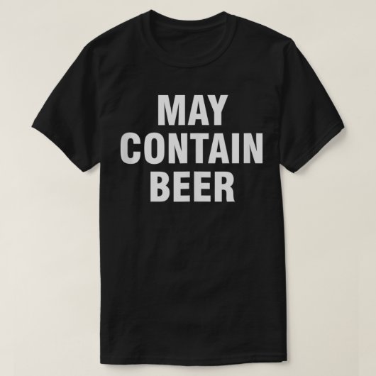 ビールが入る場合がある Tシャツ (デザイン正面)