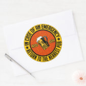 ビールが必要だ!シール ラウンドシール (封筒)