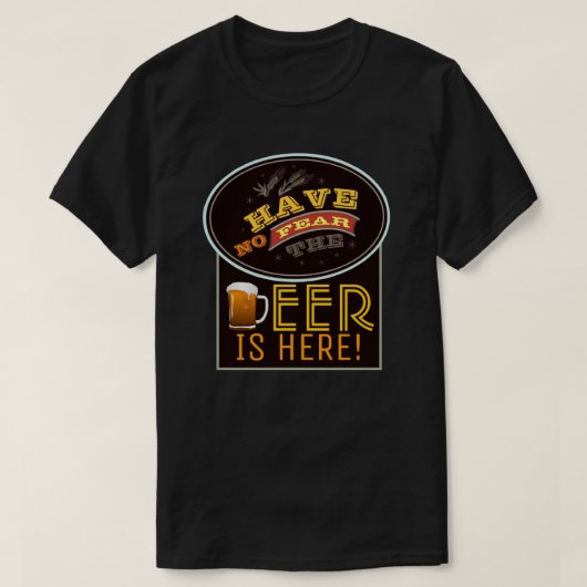 ビールが来たぞ!Tシャツ Tシャツ (デザイン正面)