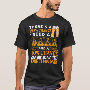 ビールが欲しいと思う Tシャツ