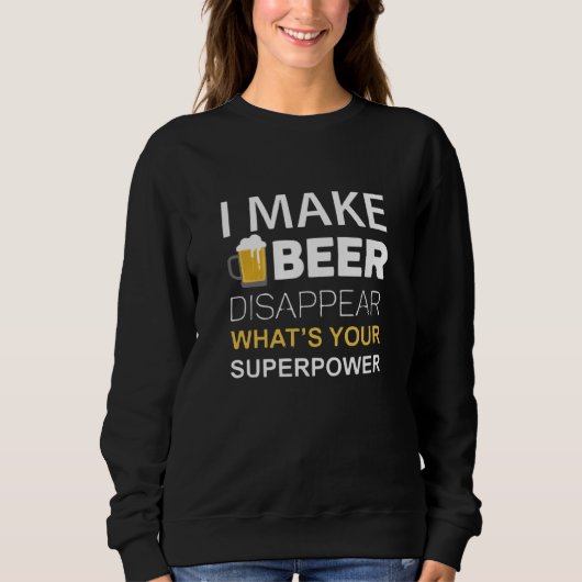 ビールが消える魔法 スウェットシャツ (正面)