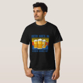 ビールが知恵来出ヴィンテージ誕生日 Tシャツ (正面フル)