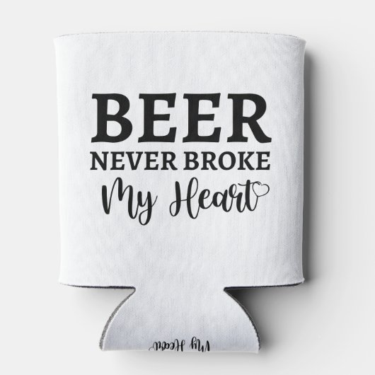 ビールが私のハートクーラーボックスを壊さない 缶クーラー (裏面)