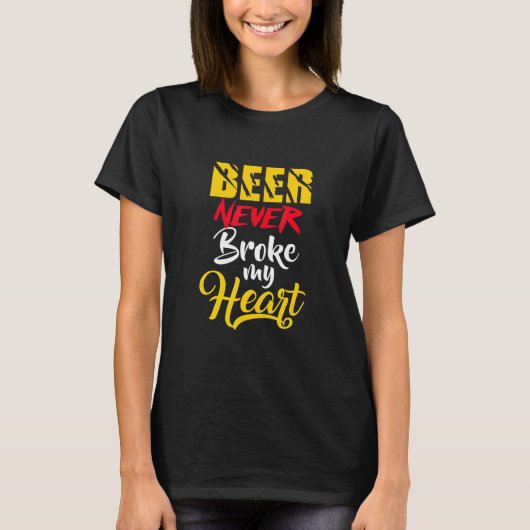 ビールが私のハート Tシャツ (正面)