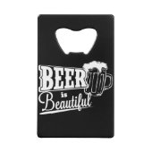 ビールが綺麗だ クレジットカード栓抜き (正面)