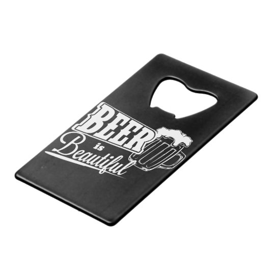 ビールが綺麗だ クレジットカード栓抜き (正面アングル)