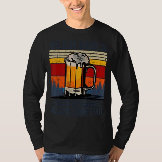ビールが飲み過来ぎる Tシャツ (正面)