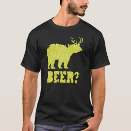 ビールくまのシカのTシャツ及びワイシャツ Tシャツ