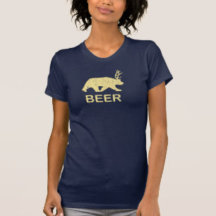 ビールくまのシカ Tシャツ