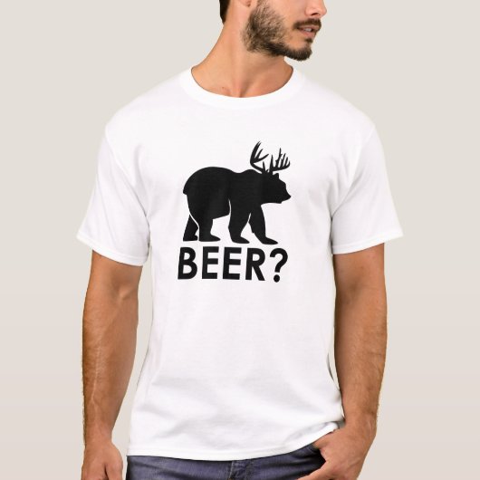 ビールくま親愛なるAntlers Oktoberfest Tシャツ (正面)