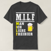 ビールことわざおもしろい飲用ギフトアルコール Tシャツ (デザイン正面)