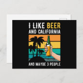 ビールことわざおもしろい ポストカード (正面/裏面)