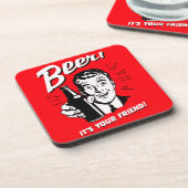 ビールそれはあなたの友人です コースター (左側)